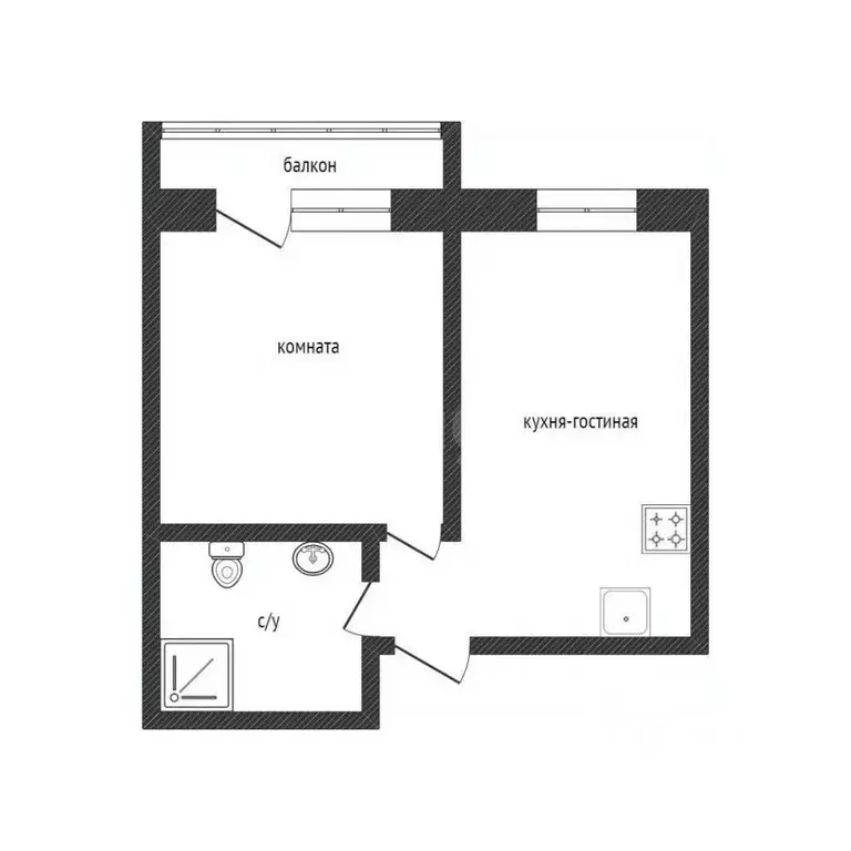 2-к кв. Курганская область, Курган Энергетики жилрайон, Кулацкий мкр, ... - Фото 2