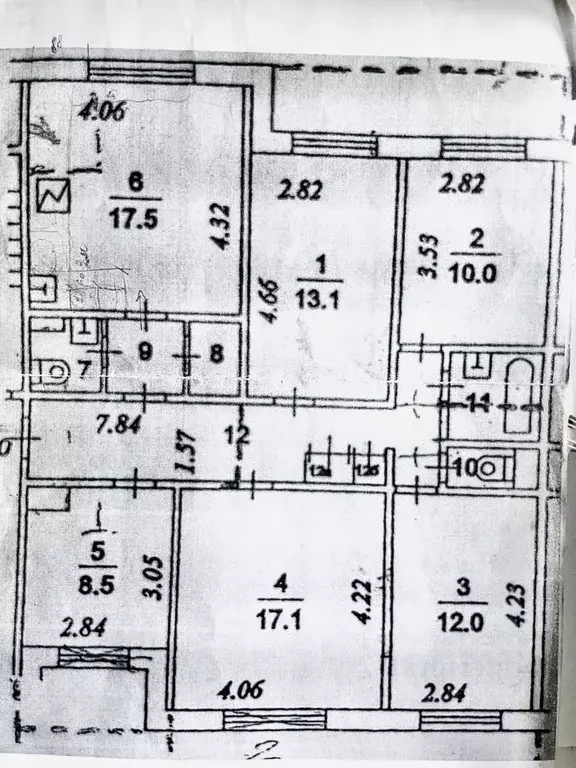 5-к кв. Москва Суздальская ул., 26К3 (101.5 м) - Фото 2