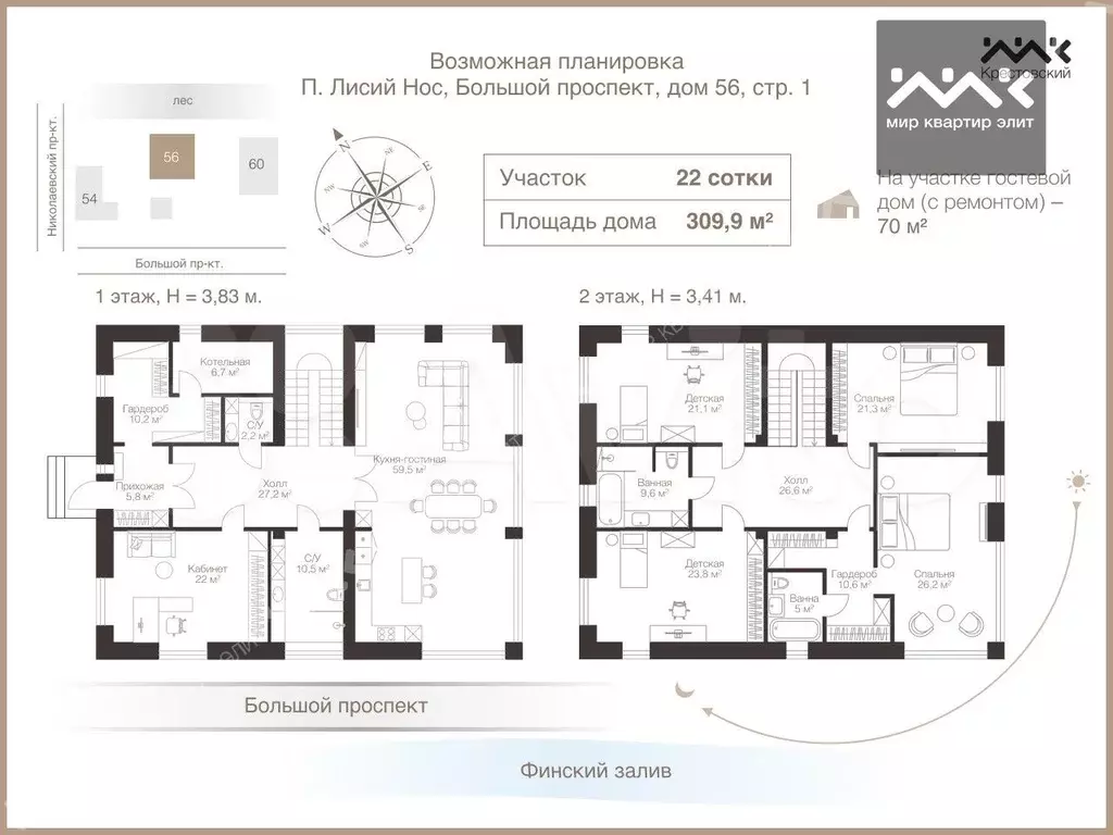 Дом 309,9 м на участке 22 сот. - Фото 0