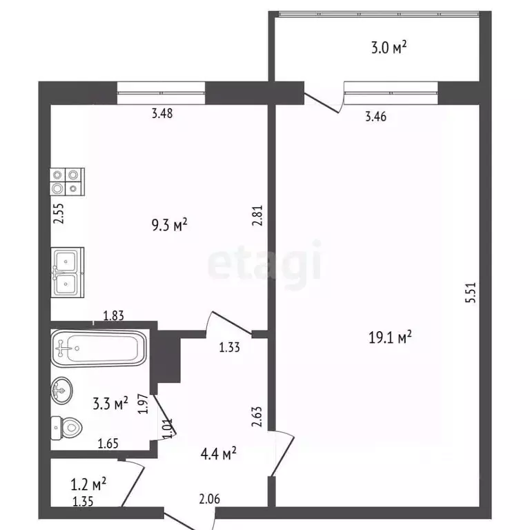 1-к кв. Мордовия, Саранск Мордовская ул., 14 (37.3 м) - Фото 2