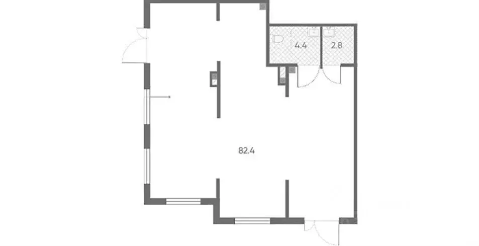 Помещение свободного назначения в Санкт-Петербург Пулковское ш., 95к3 ... - Фото 2