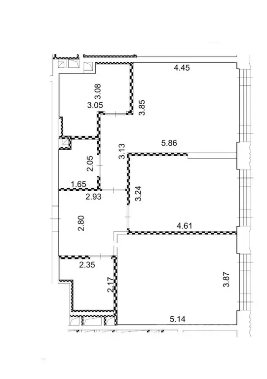 3-к кв. Москва ул. Нижние Мневники, 10 (80.0 м) - Фото 2