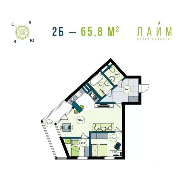 2-к кв. Приморский край, Владивосток Бам мкр,  (61.3 м) - Фото 0