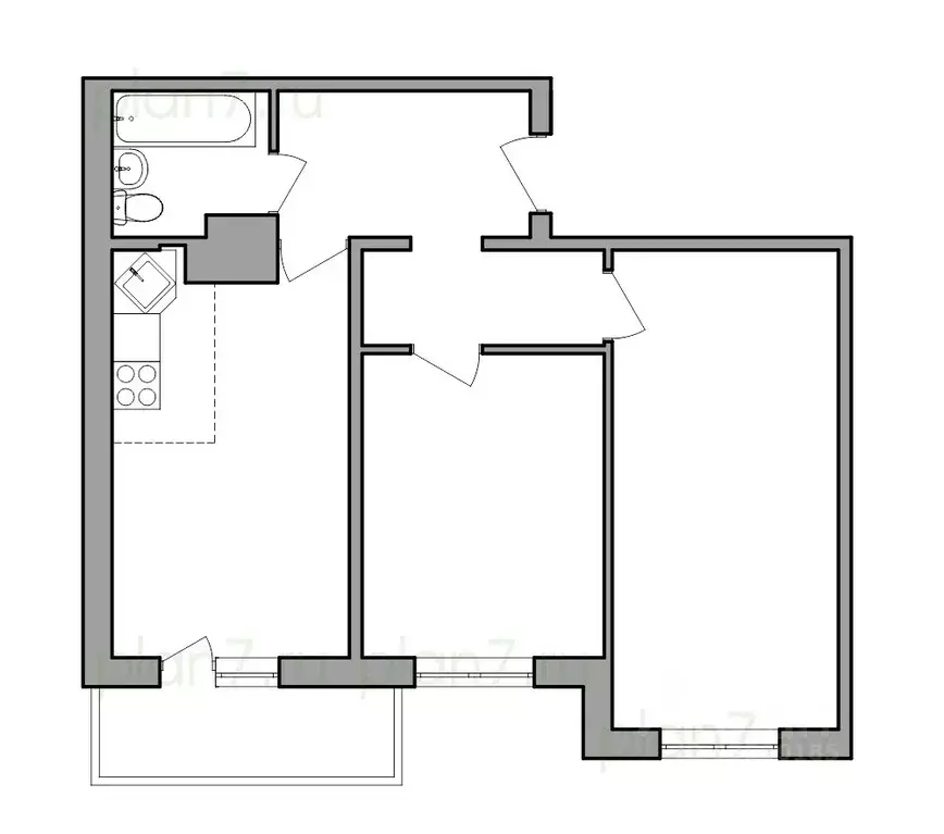 3-к кв. Иркутская область, Иркутск Ново-Ленино мкр, Территория 1-й ... - Фото 0