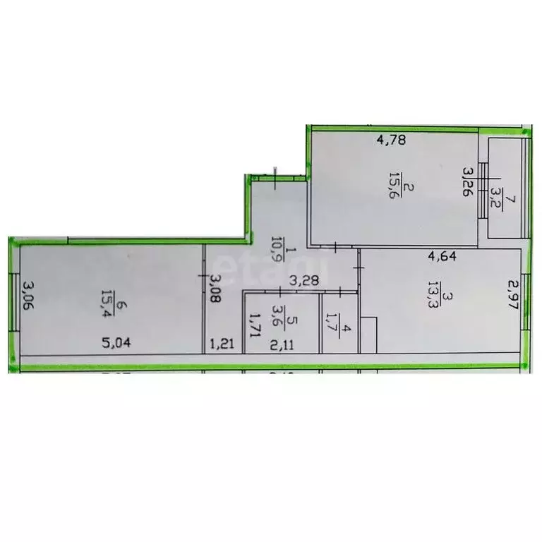 2-комнатная квартира: Романовка, Гаражный проезд, 16 (60.5 м) - Фото 0