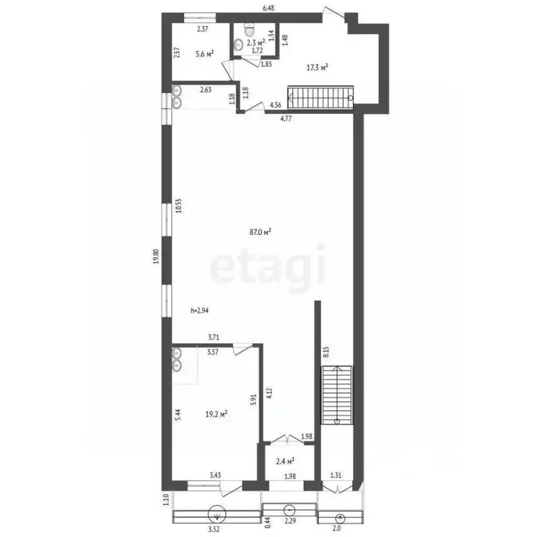 Торговая площадь в Ростовская область, Ростов-на-Дону Крепостной пер., ... - Фото 2