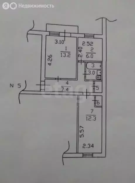2-комнатная квартира: Тула, Красноармейский проспект, 46 (43 м) - Фото 1
