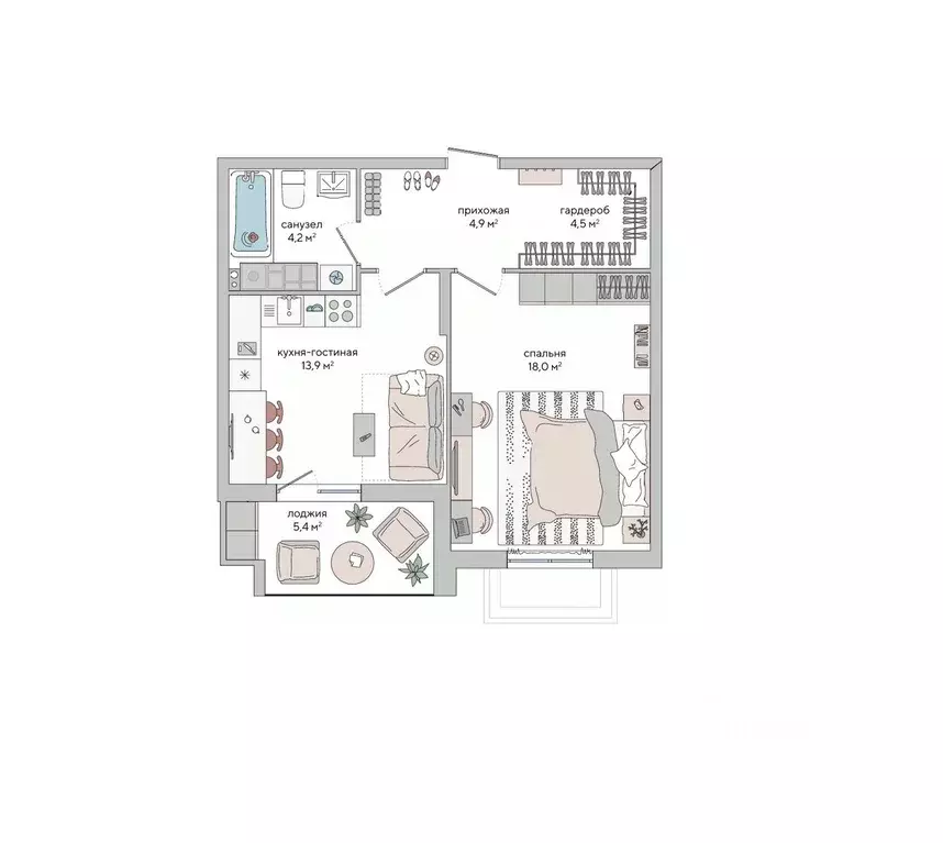 1-к кв. Крым, Судак ул. Инициативных, 80 (48.2 м) - Фото 0