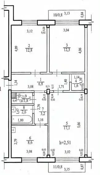 3-к кв. Забайкальский край, Чита Новодолиновская ул., 18 (67.0 м) - Фото 2