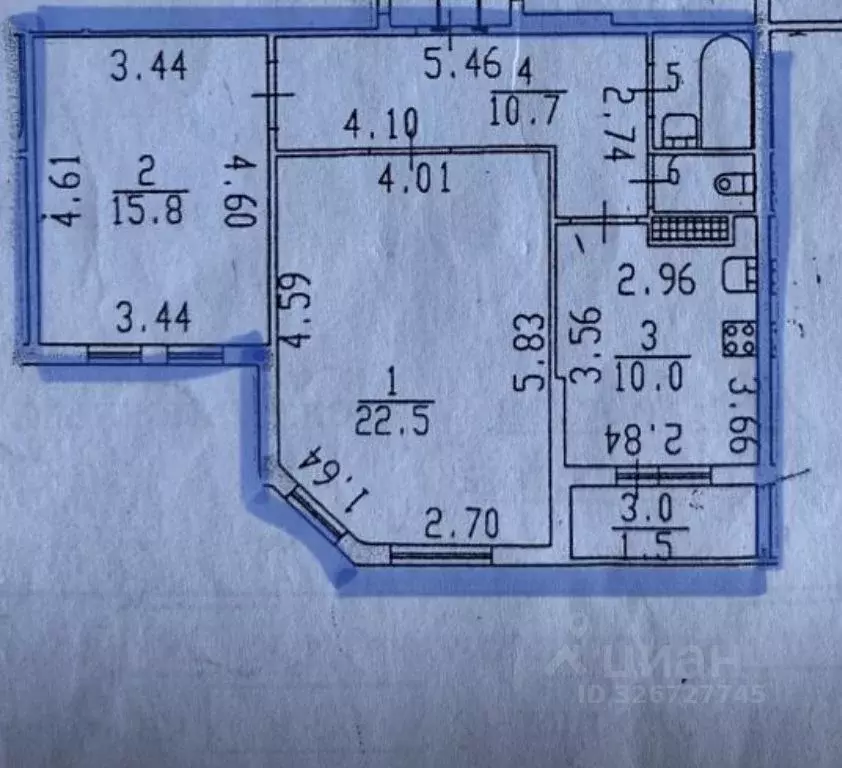 2-к кв. Санкт-Петербург Лабораторный просп., 18к1 (63.0 м) - Фото 2
