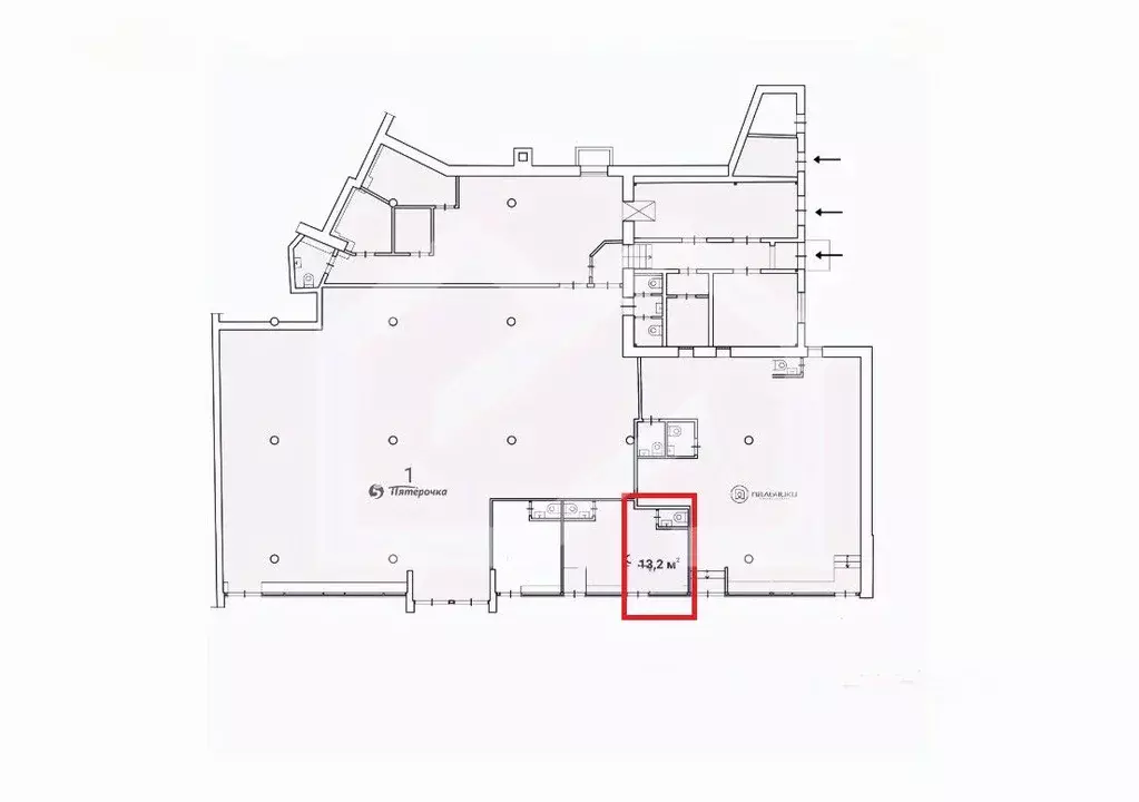 Помещение свободного назначения в Москва Русаковская ул., 25С1 (13 м) - Фото 2