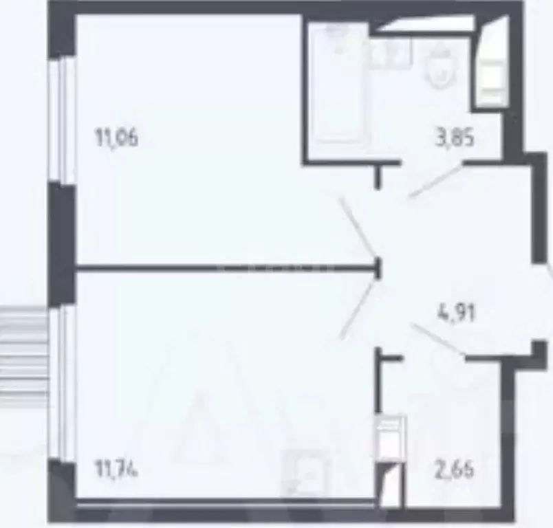 2-к кв. Московская область, Мытищи ул. Стрельбище Динамо, 10 (35.0 м) - Фото 0