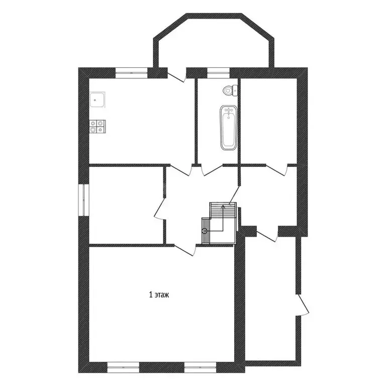 Дом в городской посёлок Будогощь, Новая улица (111.9 м) - Фото 2