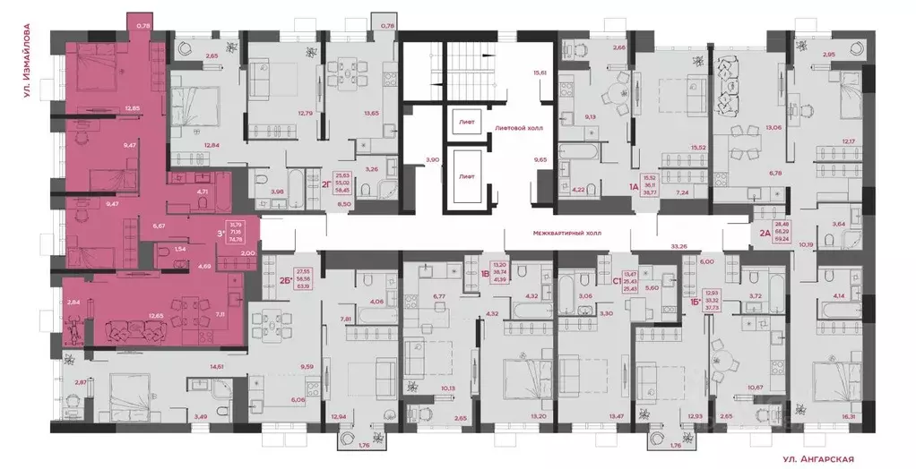 3-к кв. Пензенская область, Пенза Форт жилой комплекс (74.78 м) - Фото 2