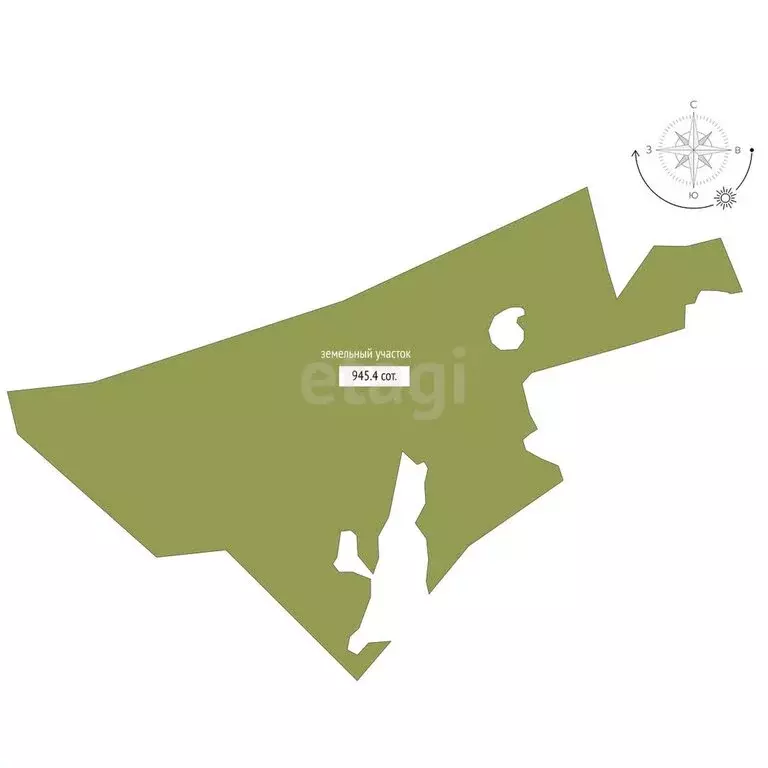 Участок в Красноярка, улица Колос санаторий (945.4 м) - Фото 0