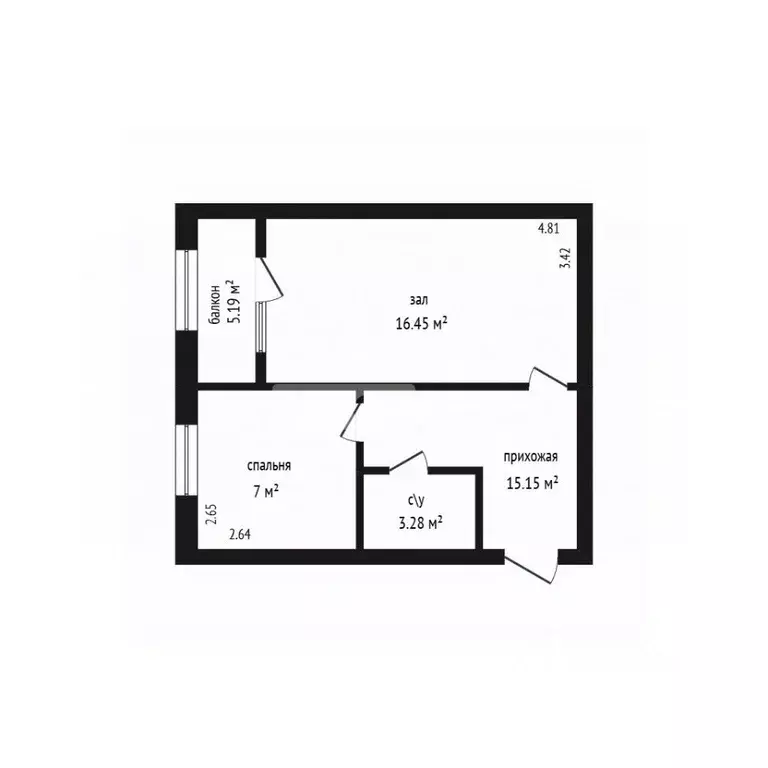 2-к кв. Дагестан, Дербент Приморская ул., 42А (34.0 м) - Фото 2