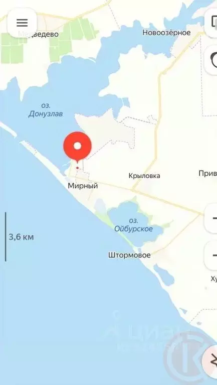 Участок в Крым, Сакский район, Штормовское с/пос, Садовник-2007 СНТ 80 ... - Фото 1