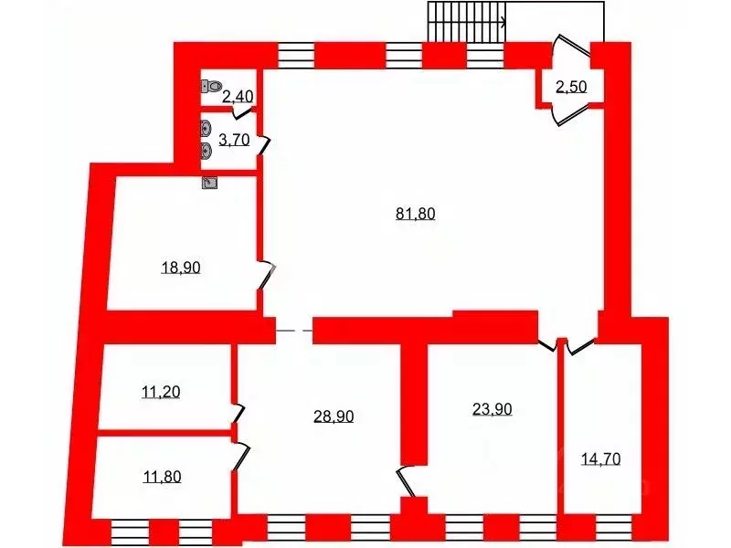Помещение свободного назначения в Санкт-Петербург ул. Рубинштейна, 36 ... - Фото 2