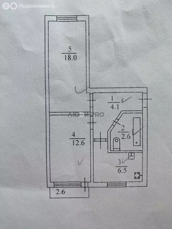2-комнатная квартира: Саратов, улица имени М.М. Расковой, 4 (43.5 м) - Фото 1
