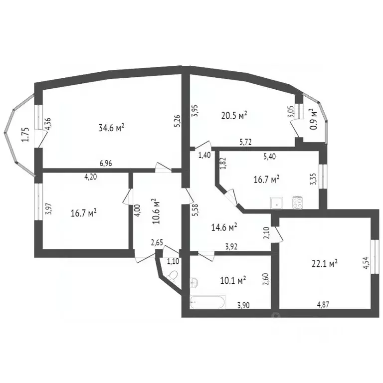 4-к кв. Воронежская область, Воронеж Сиреневая ул., 6 (150.2 м) - Фото 1