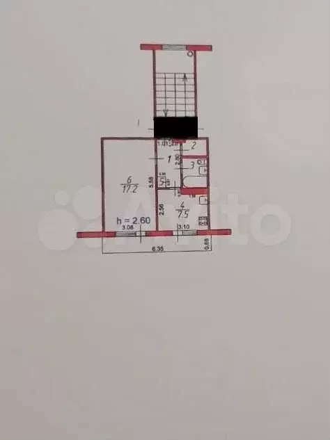 1-к. квартира, 33 м, 3/5 эт. - Фото 0