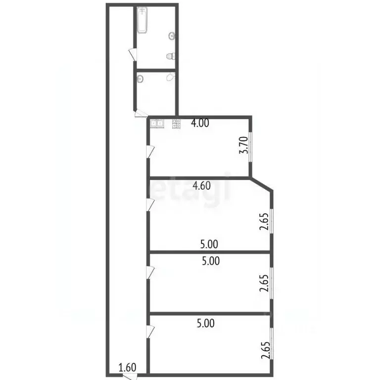3-к кв. Санкт-Петербург просп. Средний Васильевского острова, 33 (81.2 ... - Фото 2