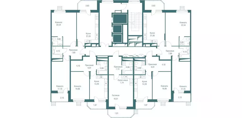 2-к кв. Московская область, Одинцово Северная ул., 5к2 (83.2 м) - Фото 2