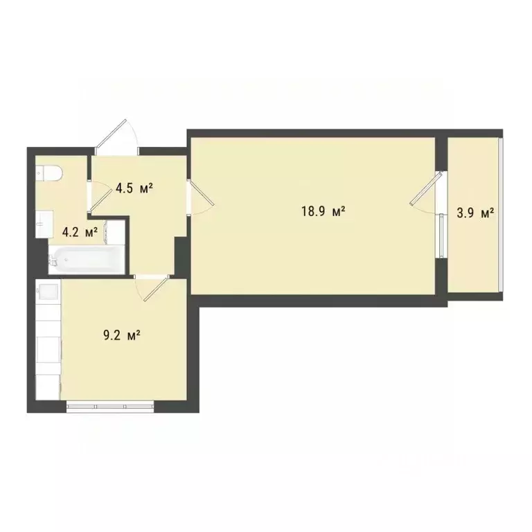 1-к кв. Омская область, Омск Заозерный мкр, ул. Сергея Тюленина, 4 ... - Фото 1