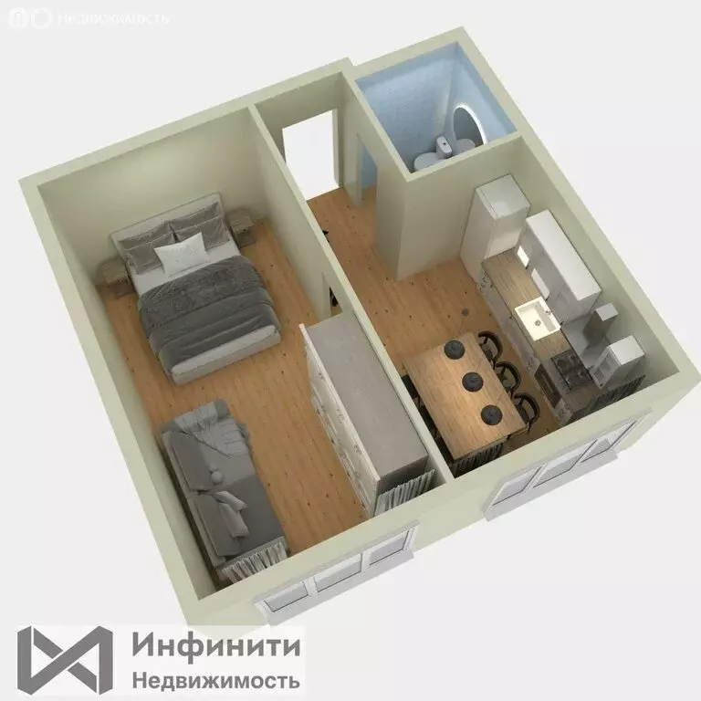 1-комнатная квартира: Ставрополь, улица Голенева, 73 (40 м) - Фото 0