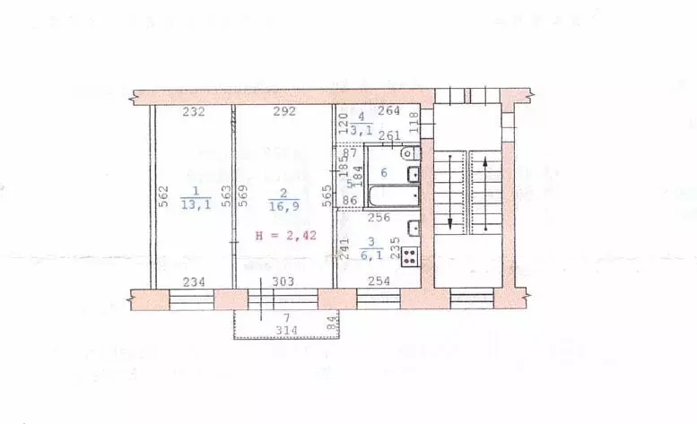 2-к кв. Свердловская область, Екатеринбург ул. Сажинская, 1 (44.0 м) - Фото 1
