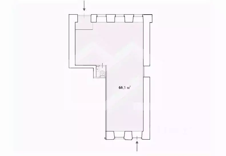 Помещение свободного назначения в Москва Богословский пер., 16/6С1 (66 ... - Фото 2