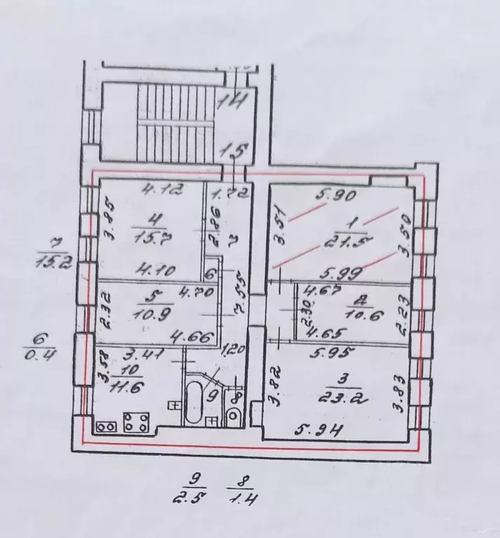 Комната Санкт-Петербург 7-я Красноармейская ул., 15 (16.5 м) - Фото 0