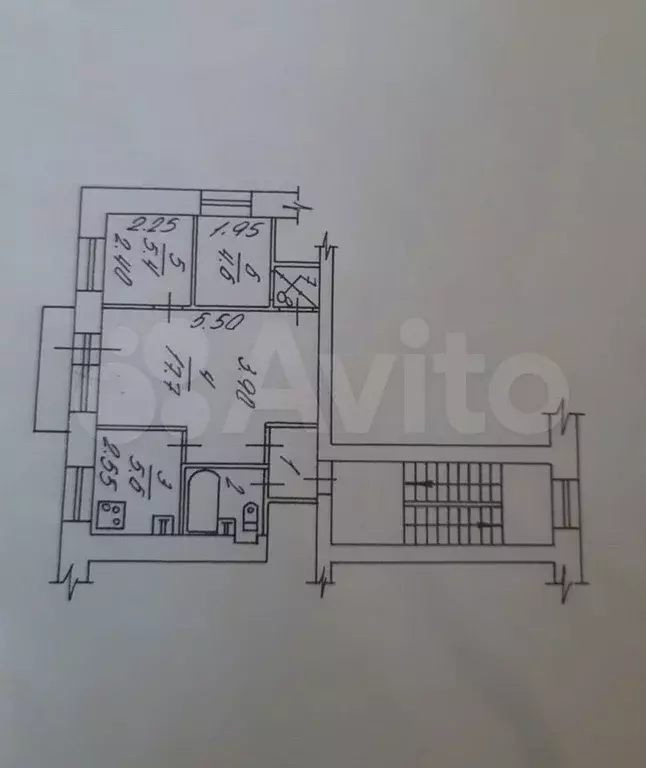 2-к. квартира, 40 м, 3/5 эт. - Фото 0