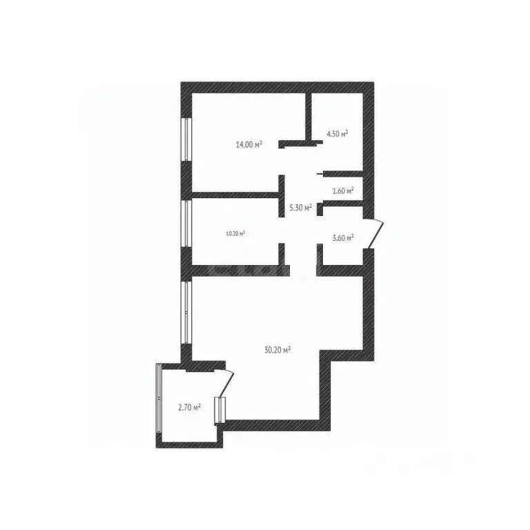 2-к кв. Брянская область, Брянск ул. Имени А.Ф. Войстроченко, 1 (72.5 ... - Фото 2