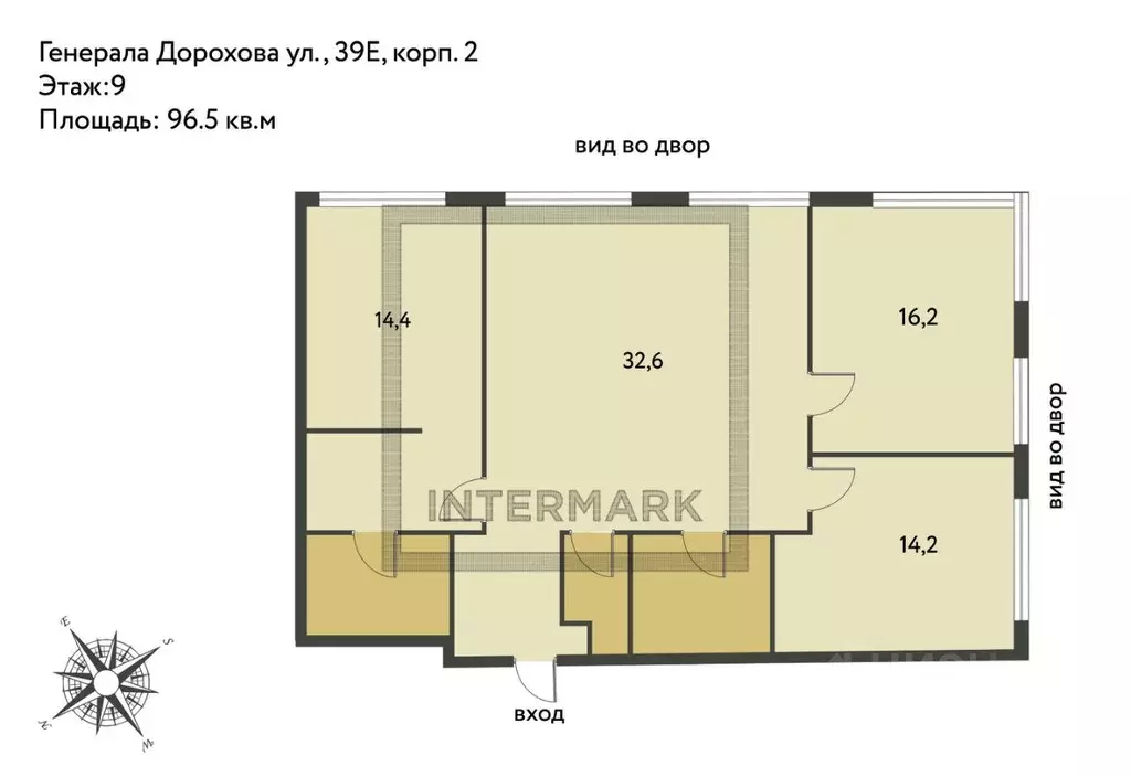 4-к кв. Москва просп. Генерала Дорохова, 39к2Е (96.5 м) - Фото 2