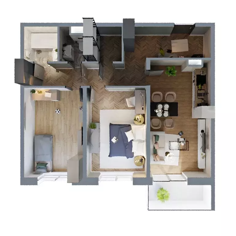 2-комнатная квартира: Калуга, улица Пухова, 58 (74 м) - Фото 2