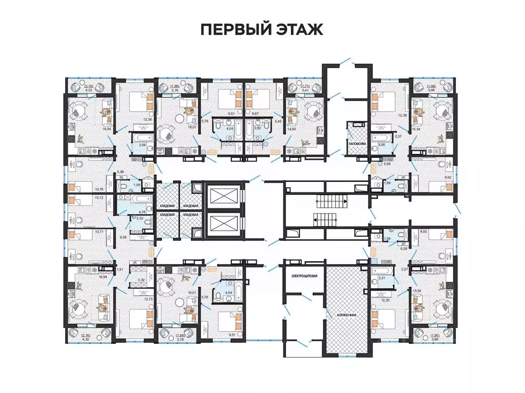 2-к кв. Ульяновская область, Ульяновск Новый Город мкр, Оригами жилой ... - Фото 1