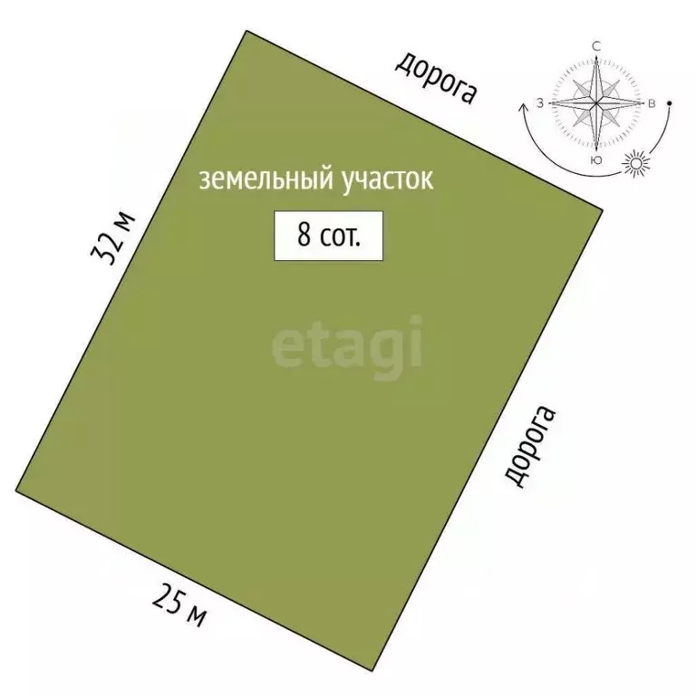 Участок в Вологодская область, Череповец ул. Светлая (8.0 сот.) - Фото 0