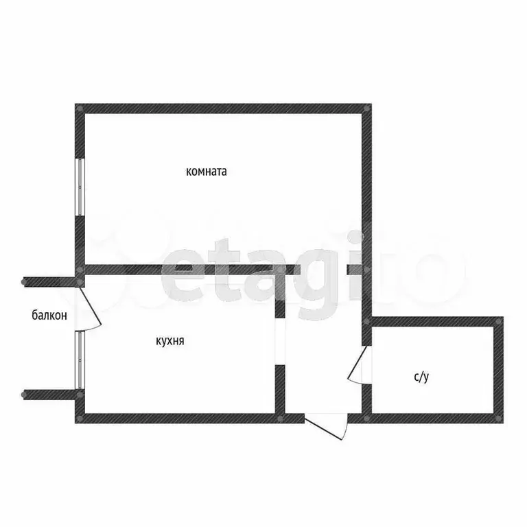 1-к. квартира, 42,5 м, 5/5 эт. - Фото 0