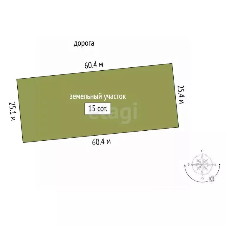 Участок в Мордовия, Лямбирский район, с. Аксеново  (15.0 сот.) - Фото 2