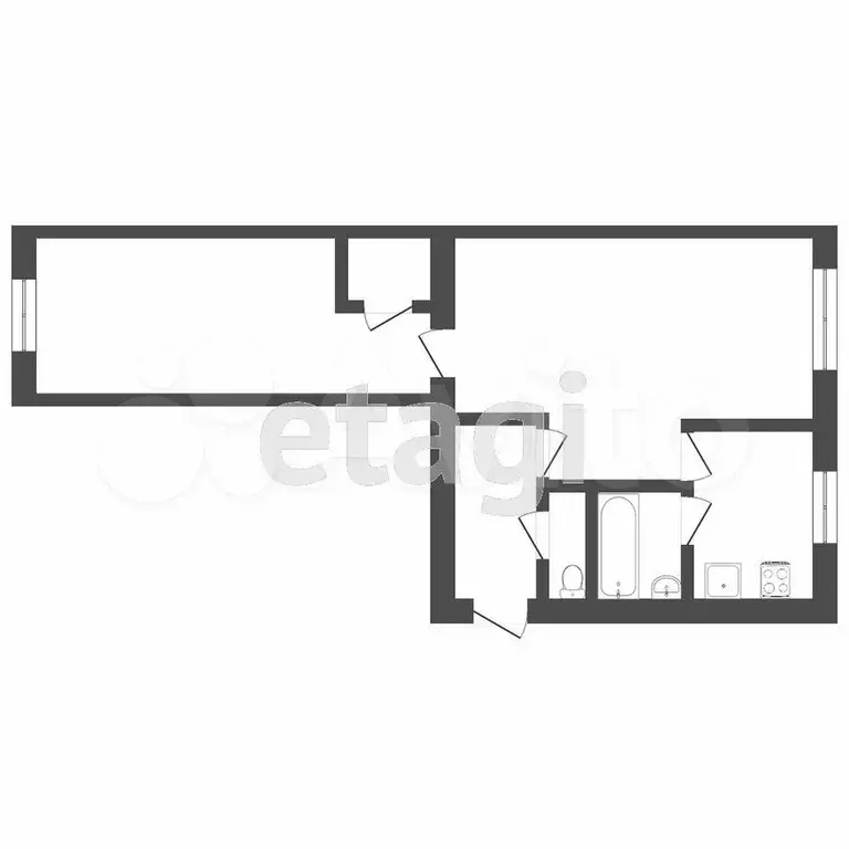 2-к. квартира, 43 м, 3/5 эт. - Фото 0