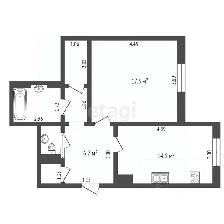 1-к кв. Ямало-Ненецкий АО, Новый Уренгой Оптимистов мкр, 4/3 (49.0 м) - Фото 0