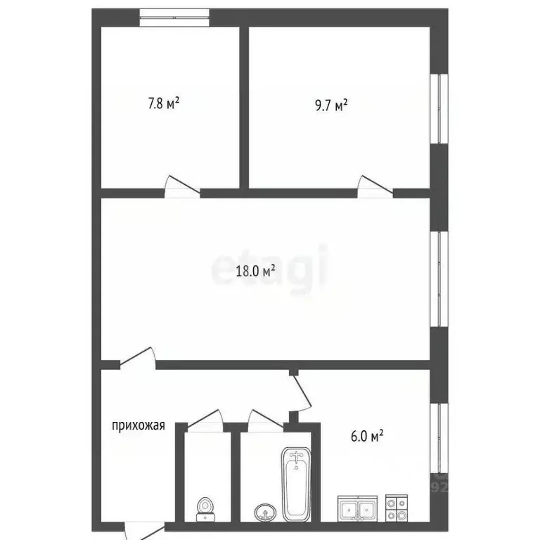 3-к кв. Крым, Керчь ул. Заречная (48.0 м) - Фото 0