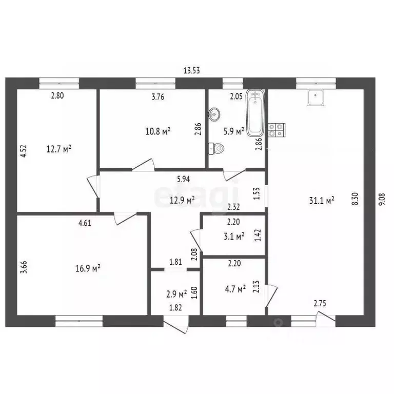 Дом в Ростовская область, Батайск ул. Гайдаш (104 м) - Фото 2