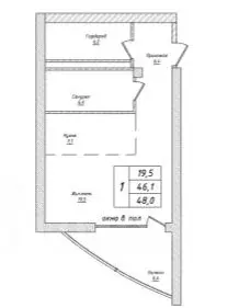 1-к кв. Крым, Алушта ул. Ленина, 37 (48.0 м) - Фото 2