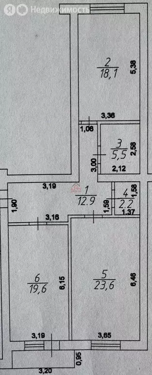 2-комнатная квартира: Ессентуки, улица Орджоникидзе, 84к2 (81.9 м) - Фото 1