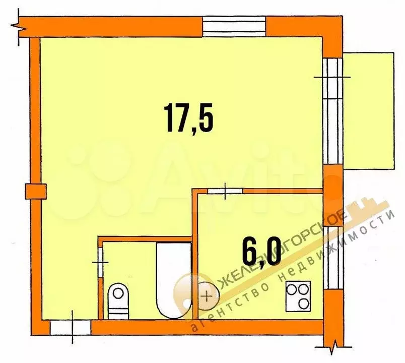 1-к. квартира, 30 м, 2/5 эт. - Фото 0