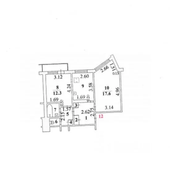 2-к кв. Липецкая область, Липецк 9-й мкр, 14Б (52.9 м) - Фото 1