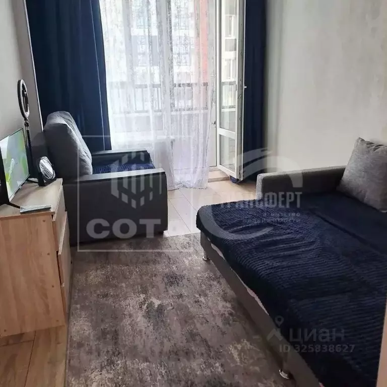 Студия Воронежская область, Воронеж Шилово мкр, ул. Теплоэнергетиков, ... - Фото 1