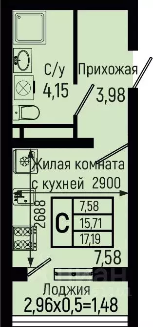 Студия Краснодарский край, Туапсинский муниципальный округ, с. Небуг ... - Фото 1